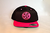Bright Pink Snap Back Logo Cap